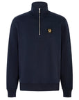 Belstaff - Dark Ink Organic Cotton Quarter Zip Sweater SWEATS Belstaff