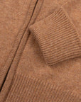 Robert Old - The Barra 4ply Full Zip Cashmere Cardigan - Savannah/Hessian CASHMERE Robert Old