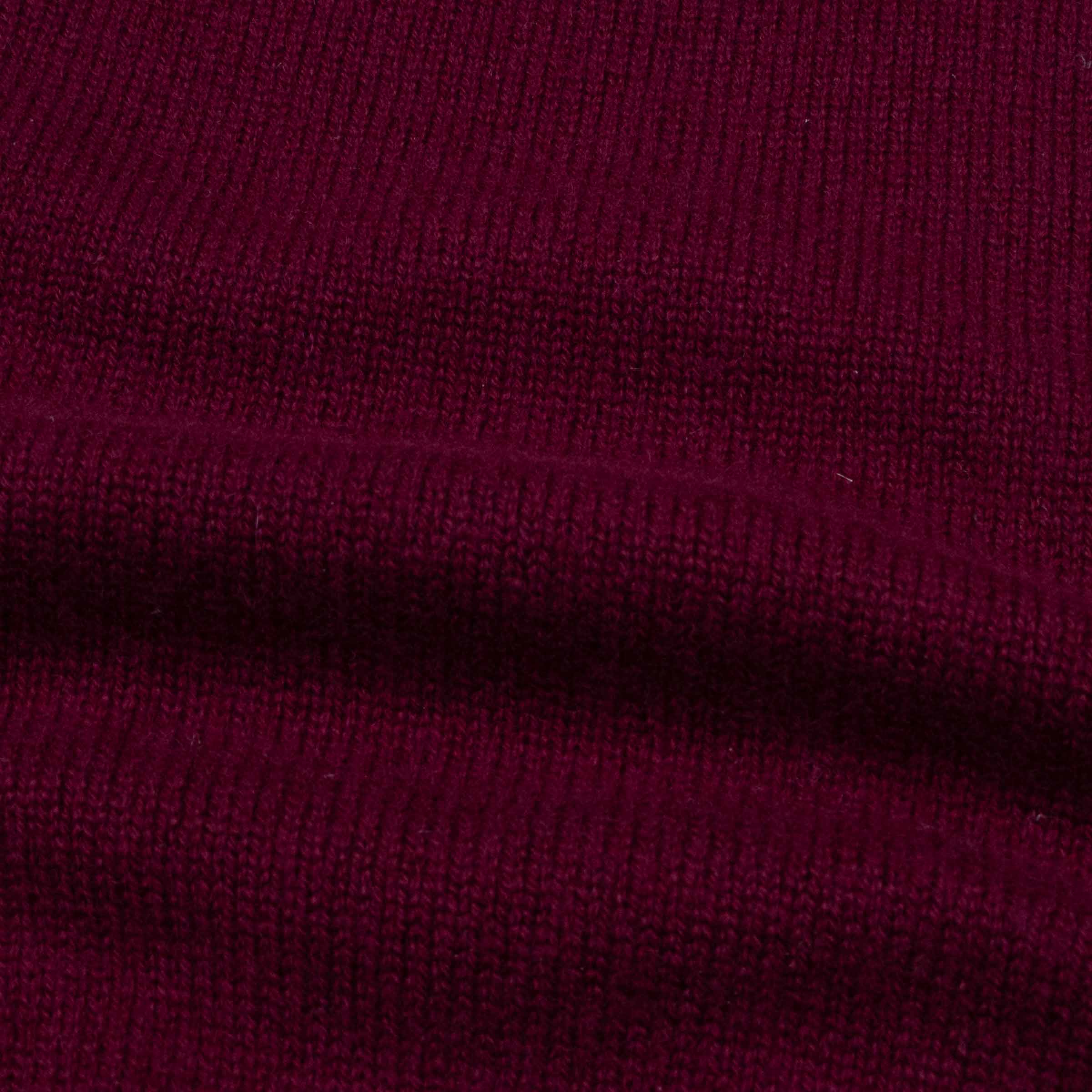 Robert Old - The Barra 4ply Full Zip Cashmere Cardigan - Pompeii Red - Astrakhan CASHMERE Robert Old