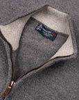 Robert Old - The Barra 4ply Full Zip Cashmere Cardigan - Smog Grey / Brume CASHMERE Robert Old