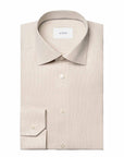 Eton - Beige Houndstooth Signature Twill Slim Fit Shirt L/S SHIRTS Eton
