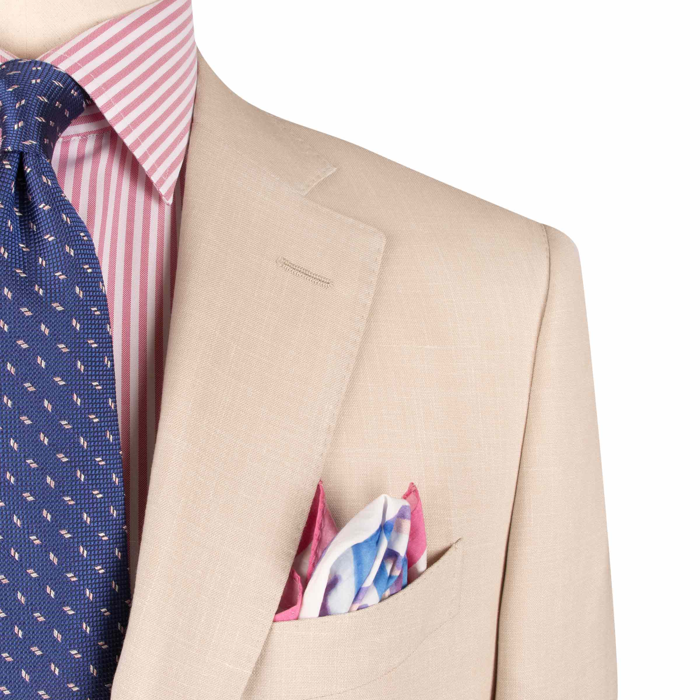 Beige Loro Piana Wool, Linen and Silk Suit SUITS Robert Old
