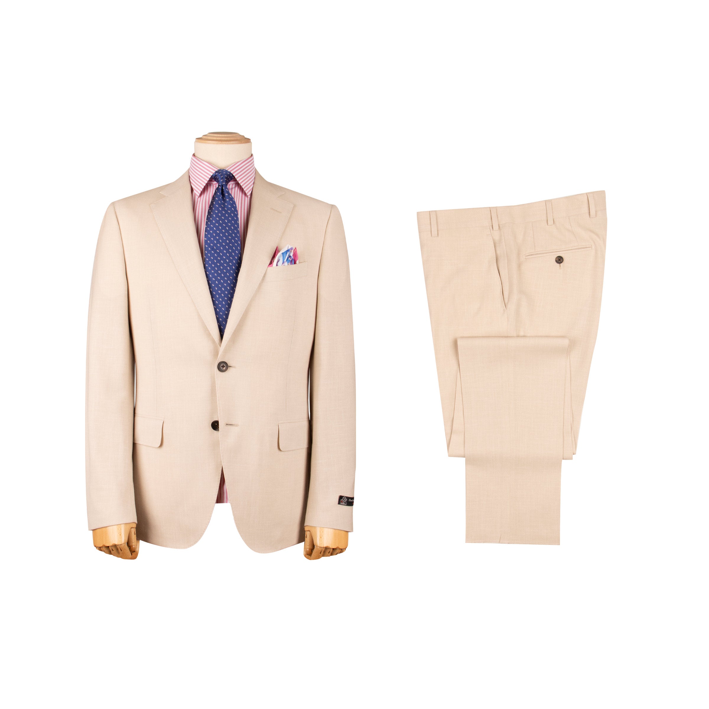 Beige Loro Piana Wool, Linen and Silk Suit SUITS Robert Old