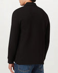Belstaff - Black Cotton Long Sleeve Polo Shirt RUGBY/LS POLOS Belstaff