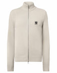 Belstaff - Pale Stone Watch Quarter Zip Lambswool Sweater KNITWEAR Belstaff