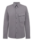 Belstaff - Tornado Grey 'Scale' Cotton Shirt L/S SHIRTS Belstaff