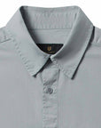Belstaff - Quarry Blue Scale Cotton Long Sleeve Shirt L/S SHIRTS Belstaff