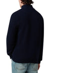 Belstaff - Dark Ink Watch Quarter Zip Lambswool Sweater KNITWEAR Belstaff