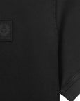 Belstaff - Black Hockley Cotton Jersey Polo Shirt S/S POLOS Belstaff