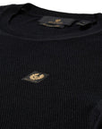 Belstaff - Dark Ink Coast Silk & Cotton Blend Knitted Sweater KNITWEAR Belstaff