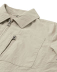 Belstaff - Dark Sand Grid Overshirt Jacket BLOUSONS Belstaff