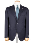 Belvest - Navy 'Natural Soft' Handcrafted Super 120s Wool Suit SUITS Belvest