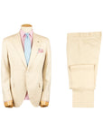 Belvest - Beige 'Natural Soft' Wool & Linen Suit SUITS Belvest