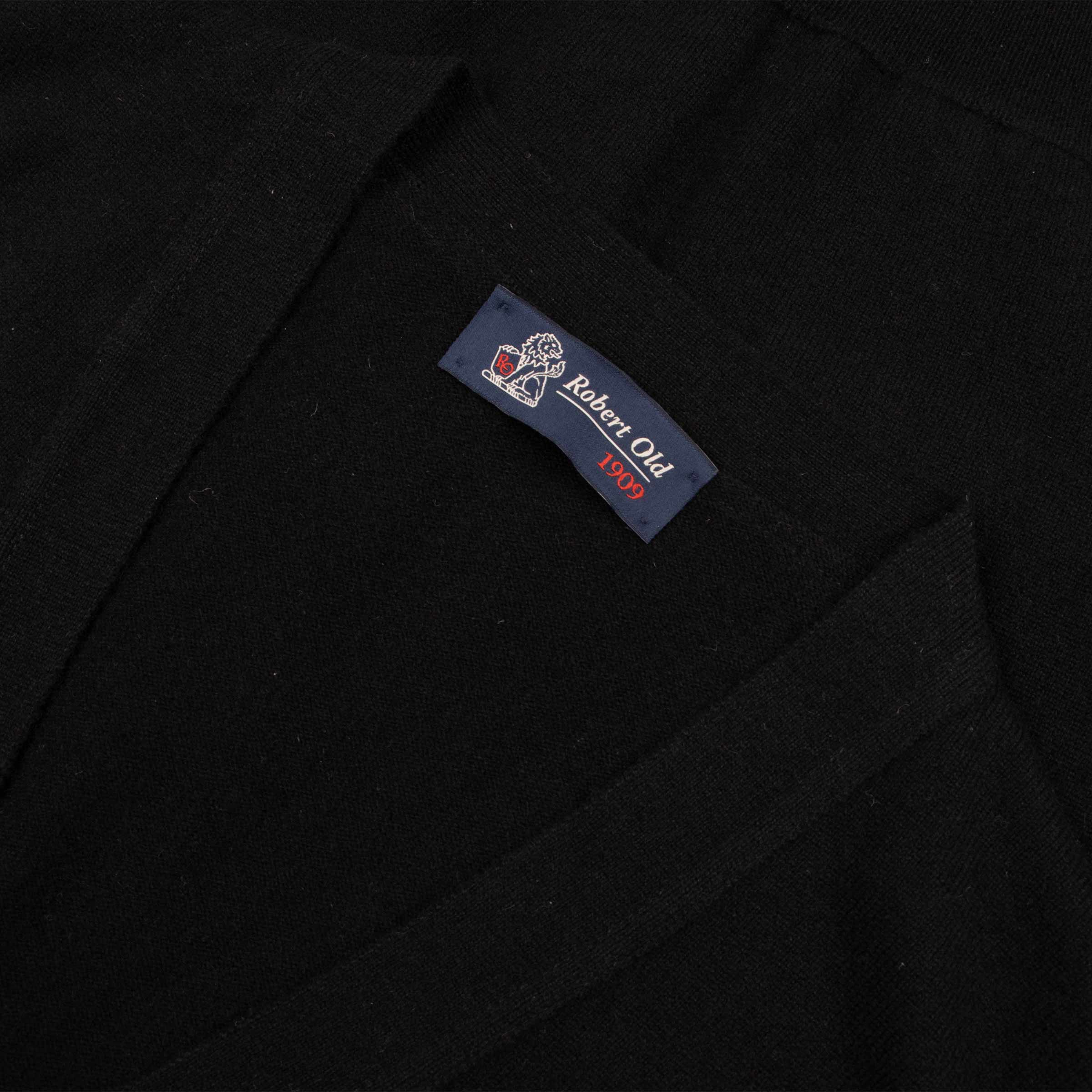 Robert Old - Black Beaulieu Cashmere Sleeveless Cardigan CASHMERE Robert Old