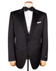 Robert Old - Black Loro Piana Super 130's Wool Tuxedo Suit SUITS Robert Old