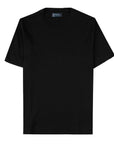 Black Italian Cotton Contemporary Fit T-Shirt