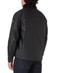 Belstaff - Black Ground Waxed Cotton Jacket BLOUSONS Belstaff