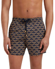 Vilebrequin - Navy Turtles Chain 'Moorise' Swim Shorts SWIMWEAR Vilebrequin