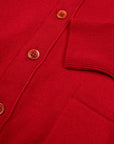 Robert Old - Ruby Red Mallaig 4ply Cashmere Cardigan CASHMERE Robert Old