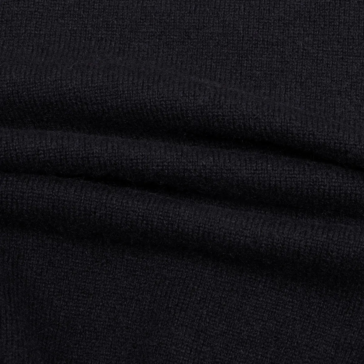 Robert Old - Black Chatsworth 2ply V-Neck Cashmere Sweater CASHMERE Robert Old