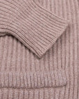 Robert Old - Dark Natural Colonial 8ply Cashmere Shawl Cardigan CASHMERE Robert Old