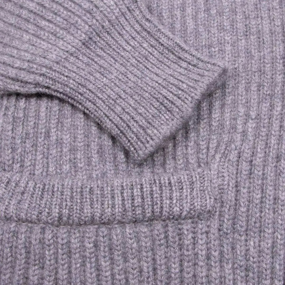Robert Old - Flannel Grey Colonial 8ply Cashmere Shawl Cardigan CASHMERE Robert Old