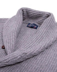 Robert Old - Flannel Grey Colonial 8ply Cashmere Shawl Cardigan CASHMERE Robert Old