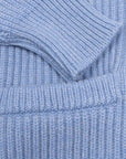Robert Old - Suez Blue Colonial 8ply Cashmere Shawl Cardigan CASHMERE Robert Old