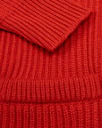 Robert Old - Chilli Red Colonial 8ply Cashmere Shawl Cardigan CASHMERE Robert Old