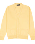 Robert Old - Lemon Frost Mallaig 4ply Cashmere Cardigan CASHMERE Robert Old