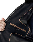 Black Italian Rain System Cashmere and Wool Padded Coat BLOUSONS Mandelli