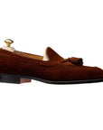 Crockett & Jones - Cavendish Polo Brown Calf Suede Tassel Loafer SHOES Crockett & Jones