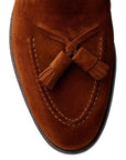 Crockett & Jones - Cavendish Polo Brown Calf Suede Tassel Loafer SHOES Crockett & Jones