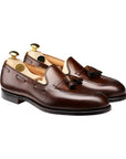 Crockett & Jones - Cavendish Dark Brown Burnished Calf Tassel Loafer SHOES Crockett & Jones