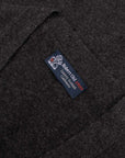 Robert Old - Charcoal Beaulieu Cashmere Sleeveless Cardigan CASHMERE Robert Old
