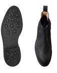 Crockett & Jones - Chelsea 5 Black Rough-Out Suede Boots SHOES Crockett & Jones