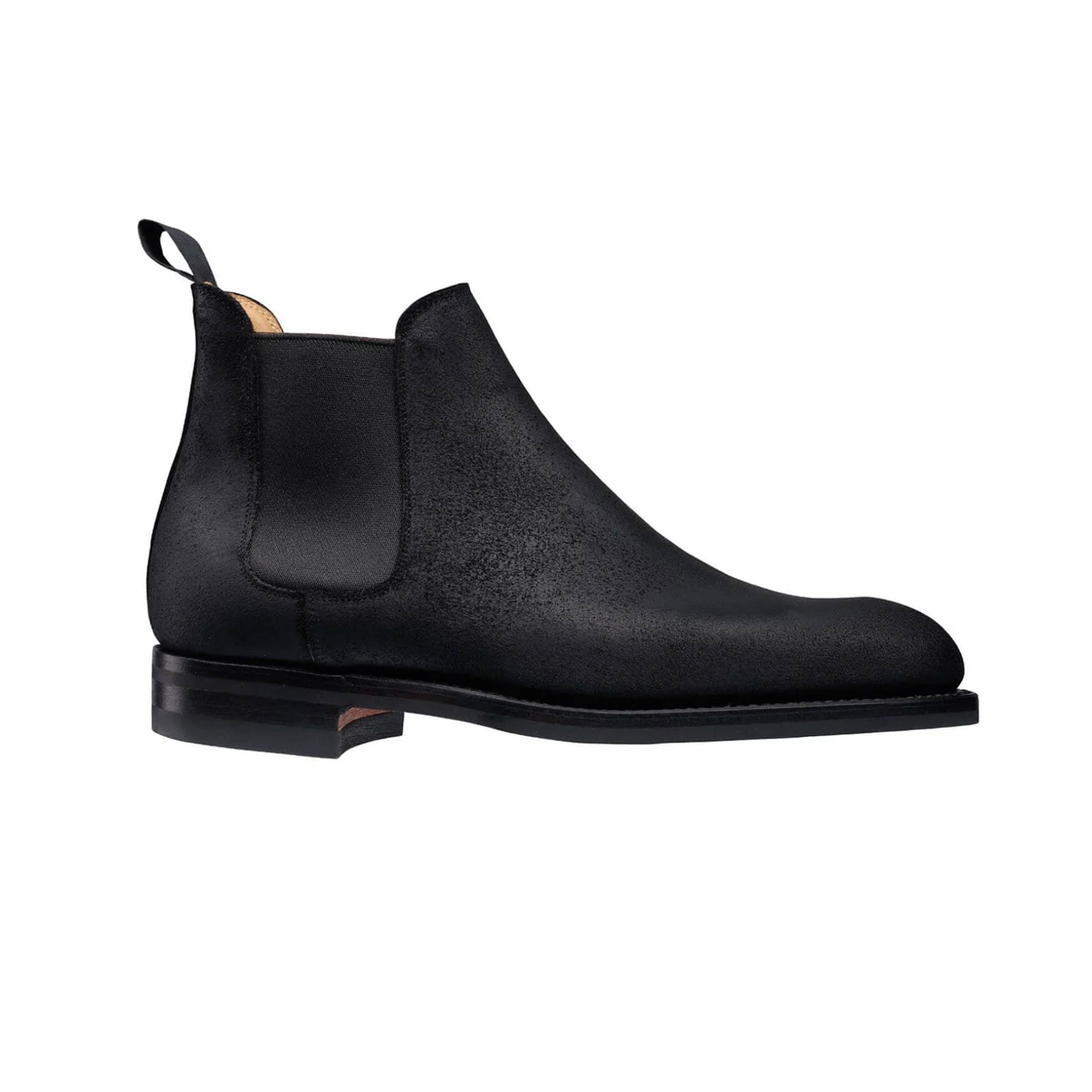 Crockett & Jones - Chelsea 5 Black Rough-Out Suede Boots SHOES Crockett & Jones