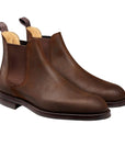 Crockett & Jones - Chelsea 5 Dark Brown Rough-Out Suede Boots SHOES Crockett & Jones