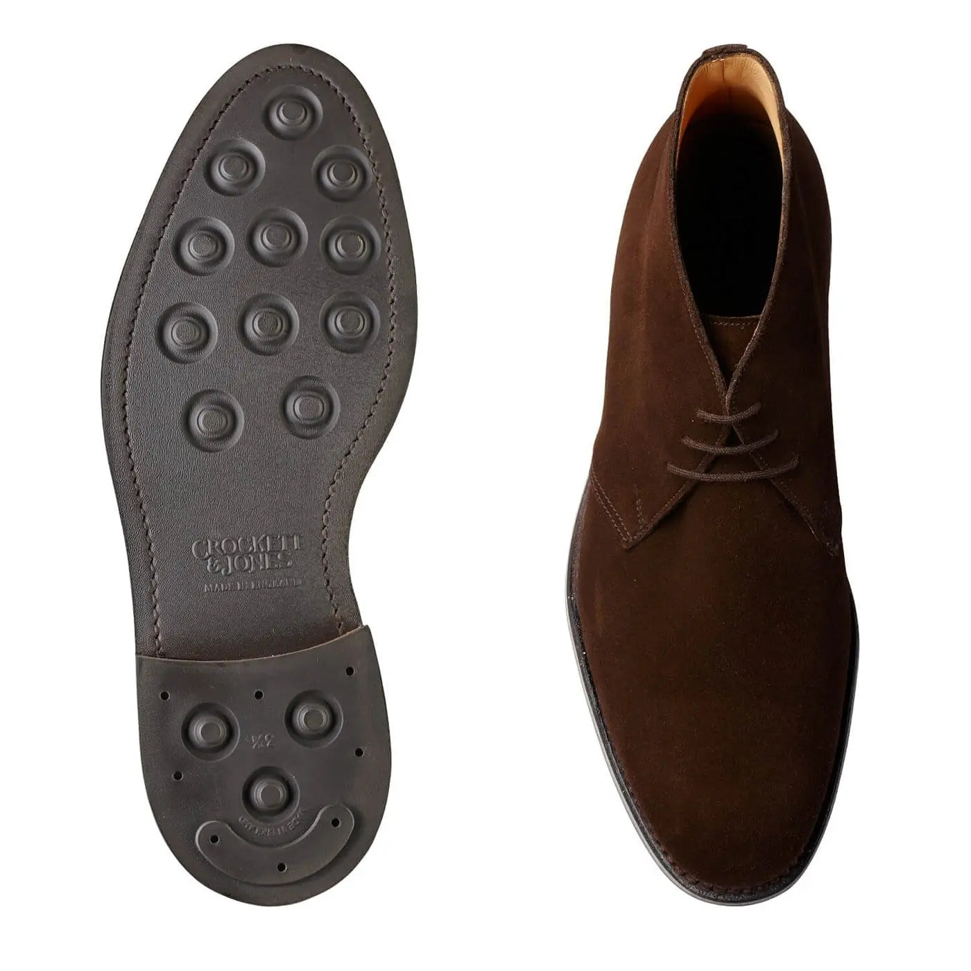 Crockett & Jones - Dark Brown Chiltern Suede Chukka Boots SHOES Crockett & Jones