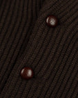 Robert Old - Ebony Colonial 8ply Cashmere Shawl Cardigan CASHMERE Robert Old