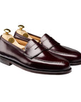 Crockett & Jones - Boston Calf Leather Penny Loafer SHOES Crockett & Jones Burgundy 6UK
