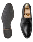 Crockett & Jones - Sydney Black Calf Penny Loafer - Single City Sole SHOES Crockett & Jones