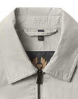 Belstaff - Cement Grey Drome Cotton Gabardine Overshirt BLOUSONS Belstaff