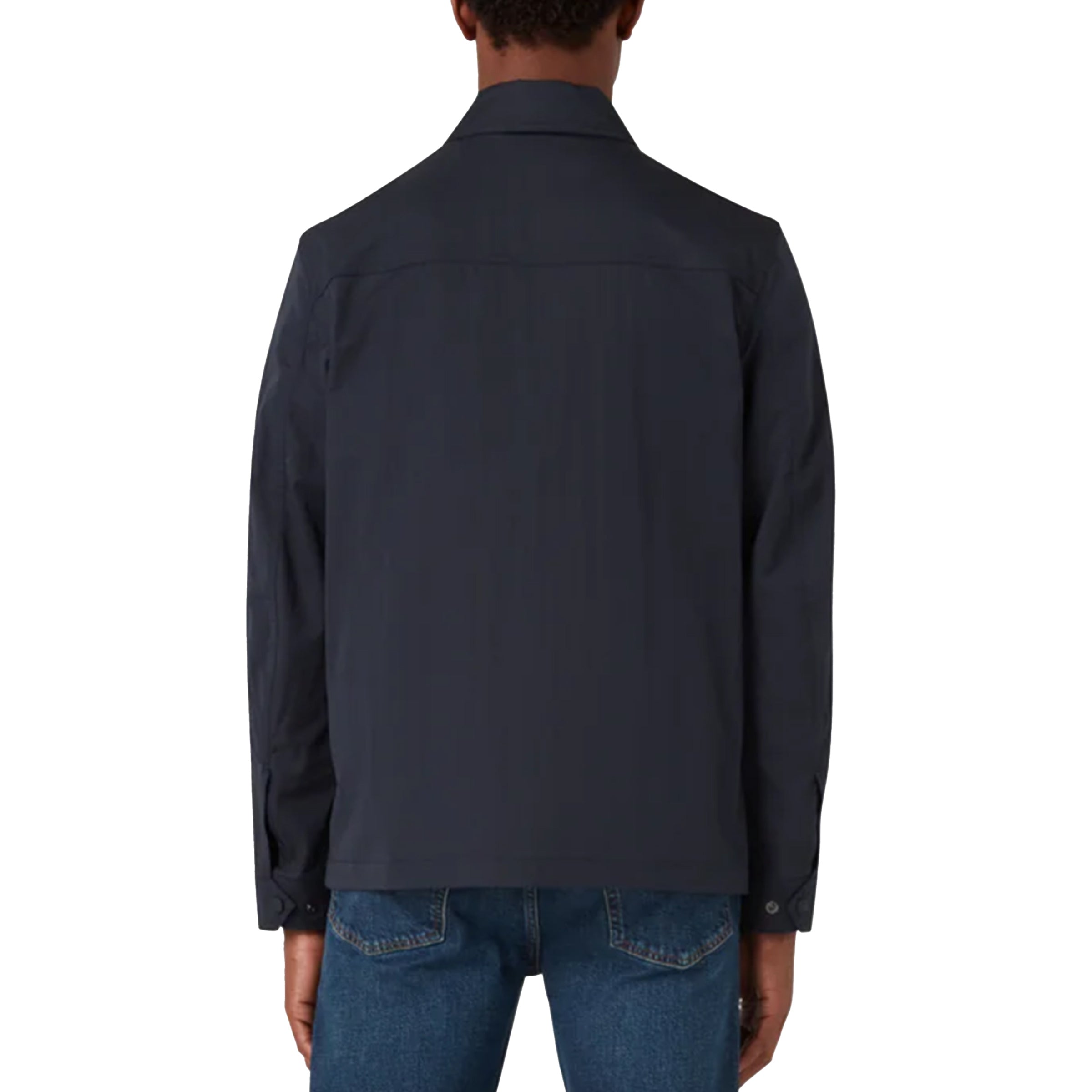Belstaff - Dark Ink Drome Cotton Gabardine Overshirt BLOUSONS Belstaff