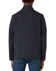 Belstaff - Dark Ink Drome Cotton Gabardine Overshirt BLOUSONS Belstaff