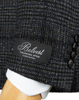 Belvest - Navy & Charcoal Check 'Natural Soft' Wool, Silk & Cashmere Jacket JACKETS Belvest