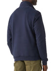 Belstaff - Dark Ink Quarter Zip Cotton Sweatshirt SWEATS Belstaff