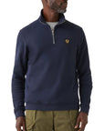 Belstaff - Dark Ink Quarter Zip Cotton Sweatshirt SWEATS Belstaff