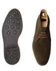 Crockett & Jones - Earth Green Chiltern Suede Chukka Boots SHOES Crockett & Jones