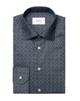 Eton - Dark Blue Micro Floral Signature Twill Slim Fit Shirt L/S SHIRTS Eton